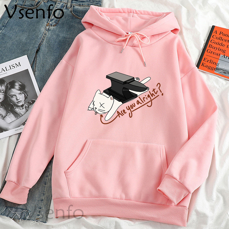 Wilbur Soot Hoodie Women Are You Alright Lovejoy Merch Cat Graphic Hoodies Sweatshirt Female Kawaii Clothes Streetwear