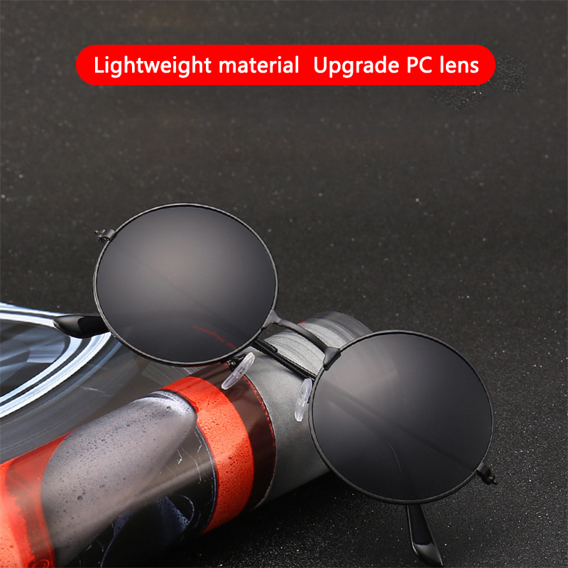 Hot Sale Cycling Round Metal Retro Vintage Sunglasses Men Women Fashion Good Quality Leisure Photography Sunglasses UV400