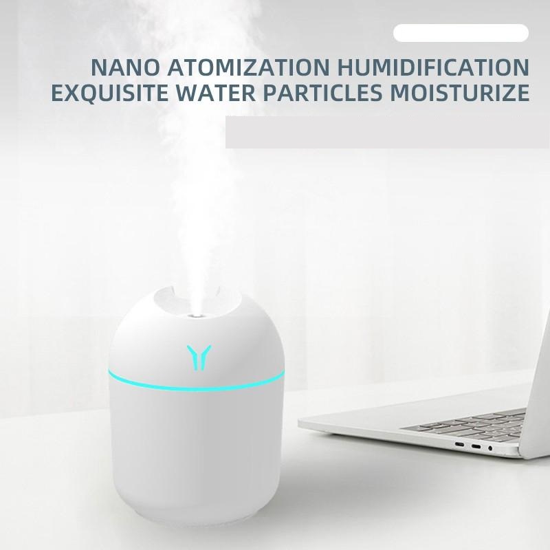 250ML Mini Air Humidifier USB Aroma Essential Oil Diffuser For Home Car Ultrasonic Mist Maker with LED Night Lamp Diffuser