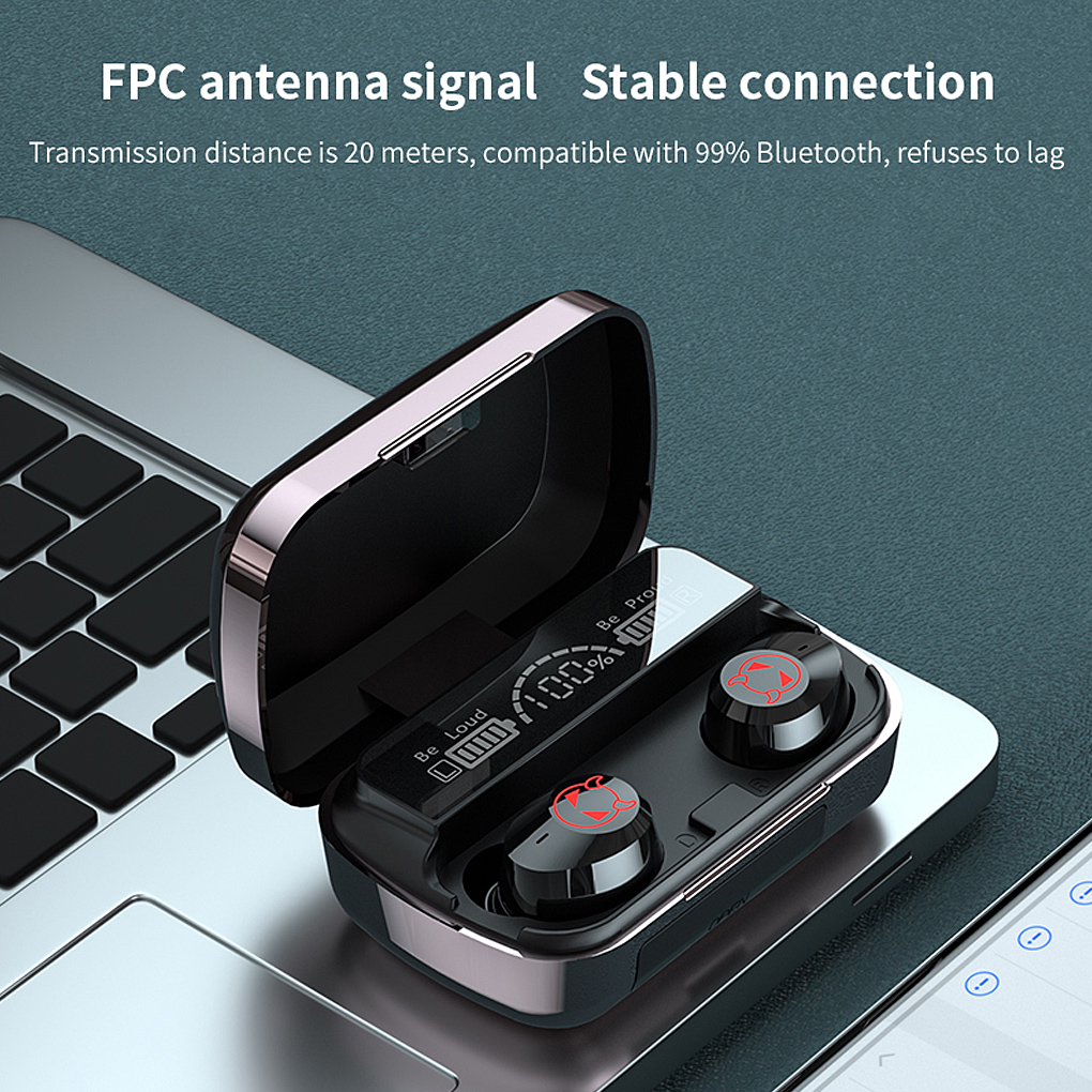 TWS Bluetooth 5.1 Earphones 1200mAh Charging Box Wireless Headphone M23 Stereo Sports Waterproof Earbuds Headsets For Xiaomi