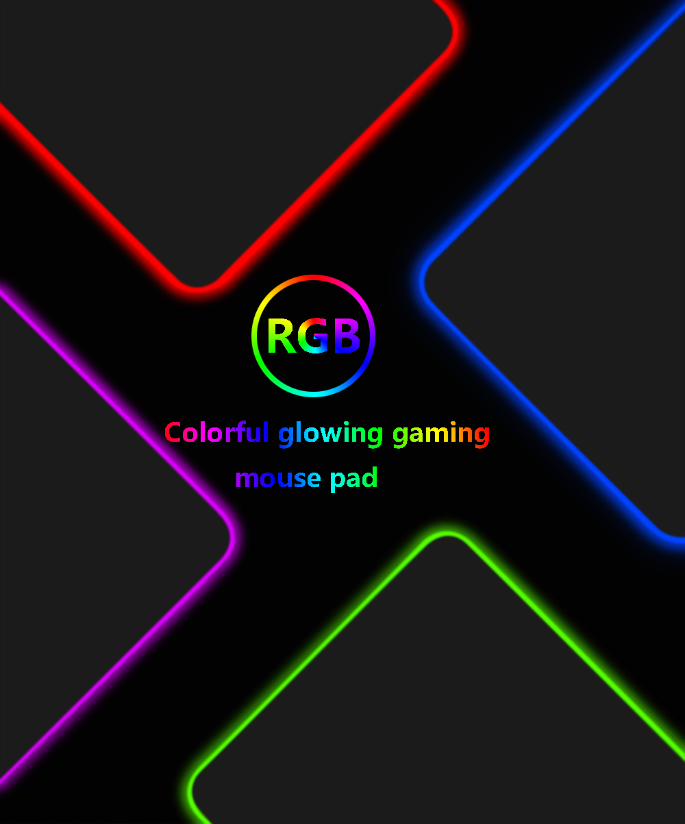 RGB Gaming Mouse Pad Large XXL Size Mouse Carpet Big Keyboard Pad Computer Mousepad Desk Play Mat with Backlit