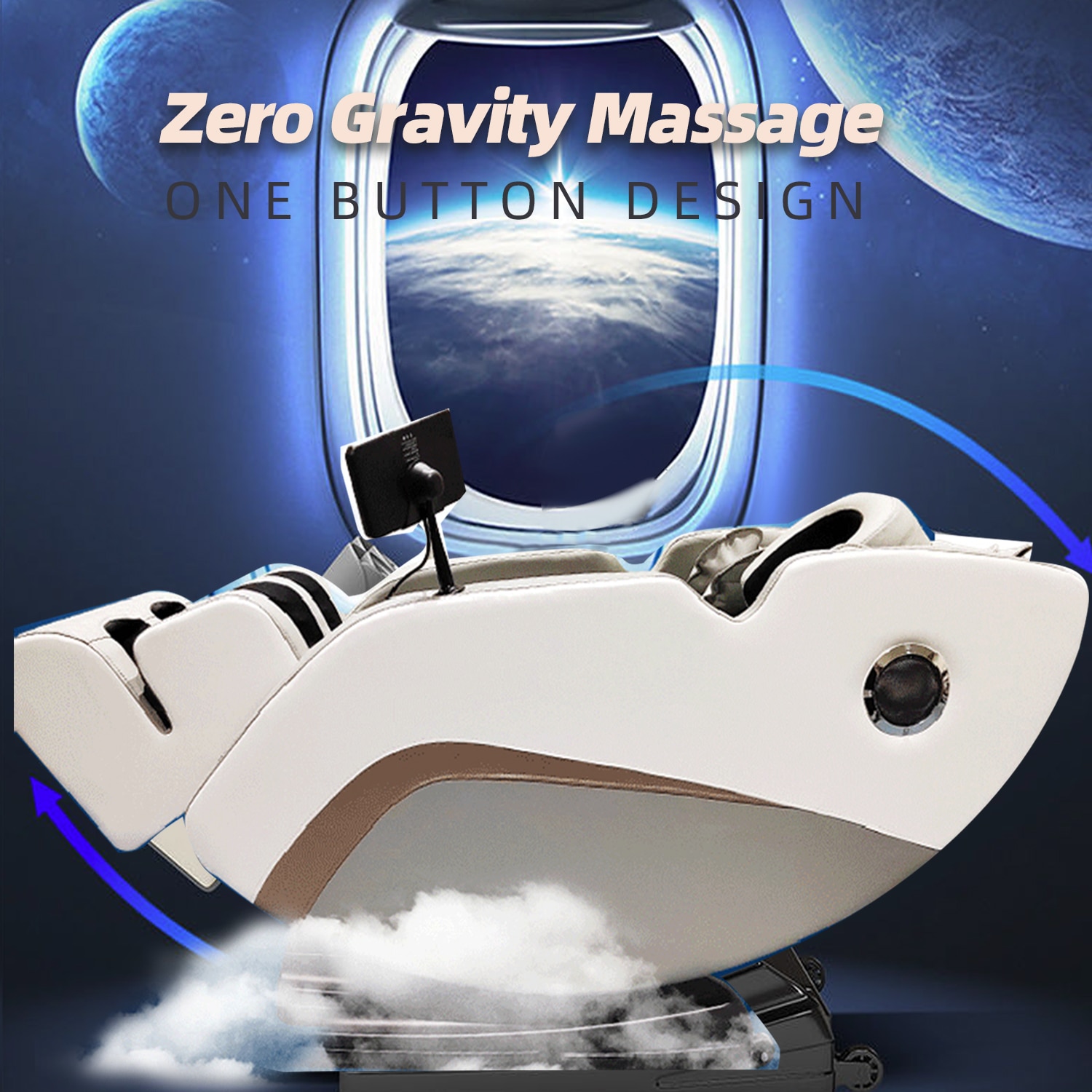 Newest Full Body 4D Electric Luxury Massage Chair Deluxe Zero-gravty Jade Massage Chair Sofa Home Office Furniture Recliner