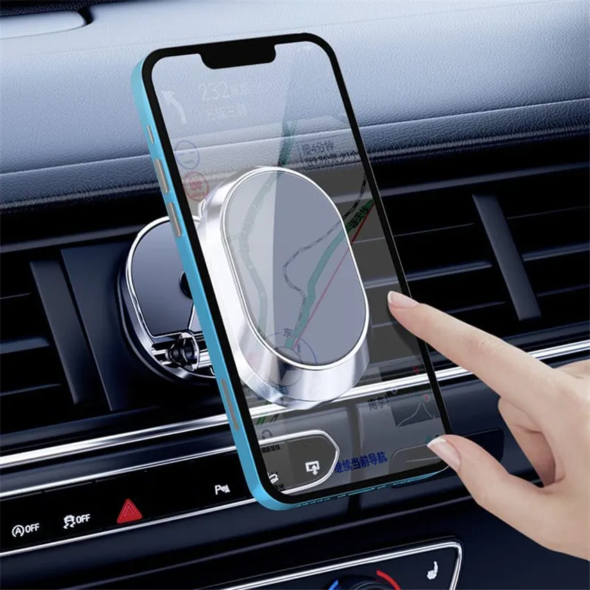 2022 Magnetic Car Phone Holder Magnet Smartphone Mobile Stand Cell GPS For iPhone 14 13 12 Pro Max Xiaomi Mi Huawei Samsung LG