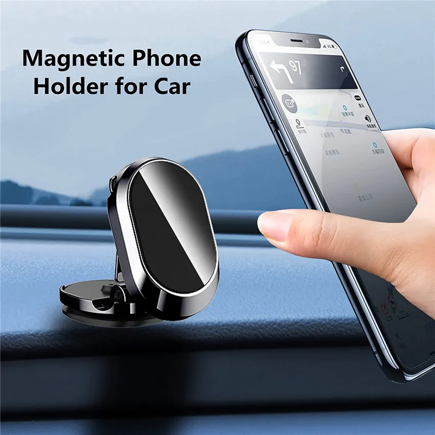 2022 Magnetic Car Phone Holder Magnet Smartphone Mobile Stand Cell GPS For iPhone 14 13 12 Pro Max Xiaomi Mi Huawei Samsung LG