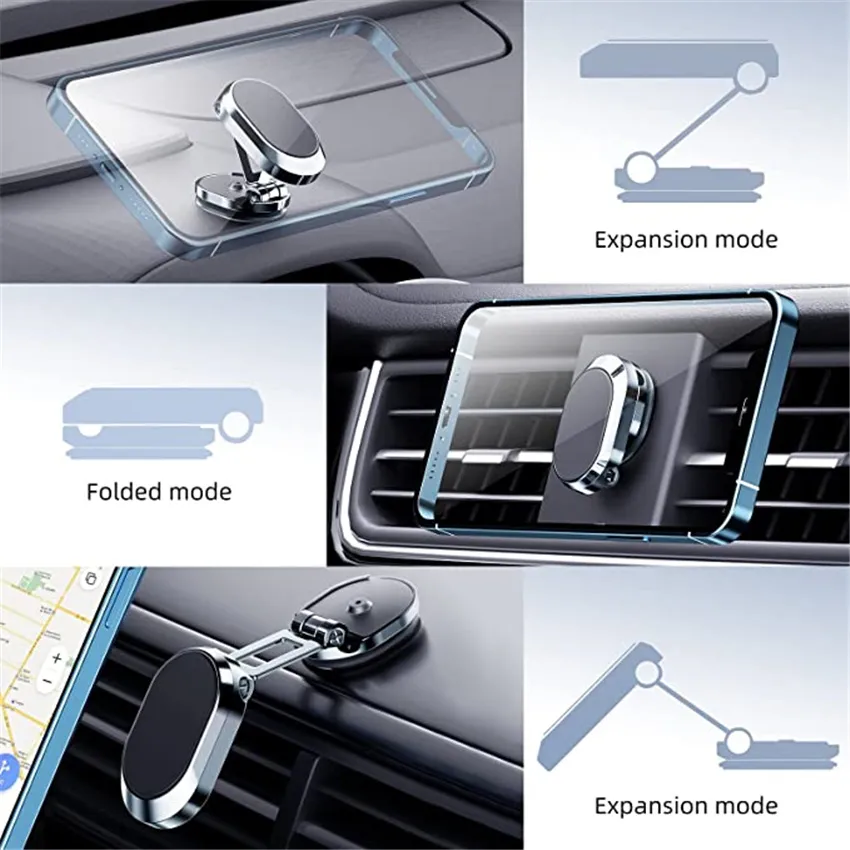 2022 Magnetic Car Phone Holder Magnet Smartphone Mobile Stand Cell GPS For iPhone 14 13 12 Pro Max Xiaomi Mi Huawei Samsung LG