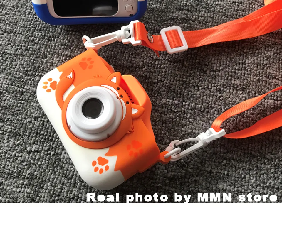 HD 1080P Kids Digital Camera 20MP Children Camera with USB Charger Built-In Game Camera Shockproof Silicone Protection Cover