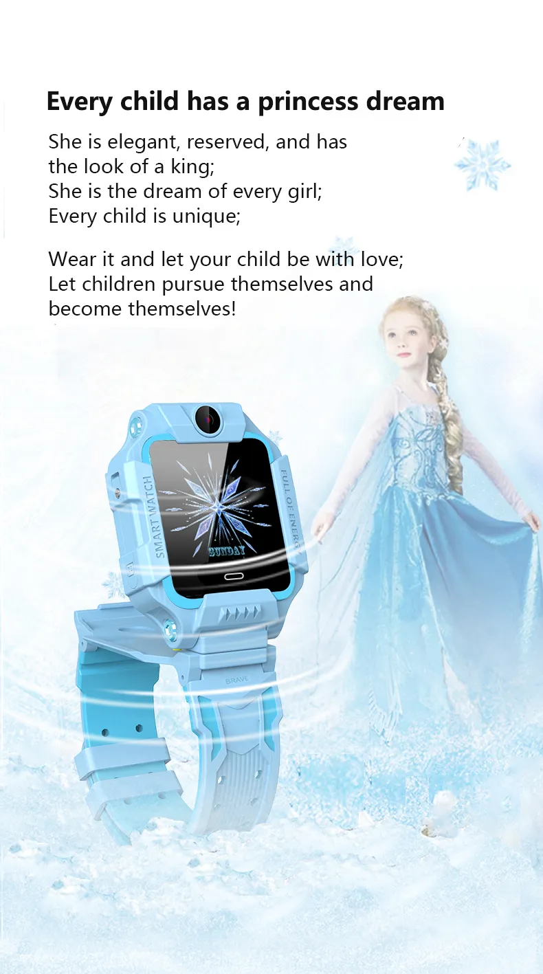 Kids Smart Watch Sim Card SOS Call Phone Smartwatch For Children Photo Waterproof Camera Location Tracker Gift For Boys and Girl