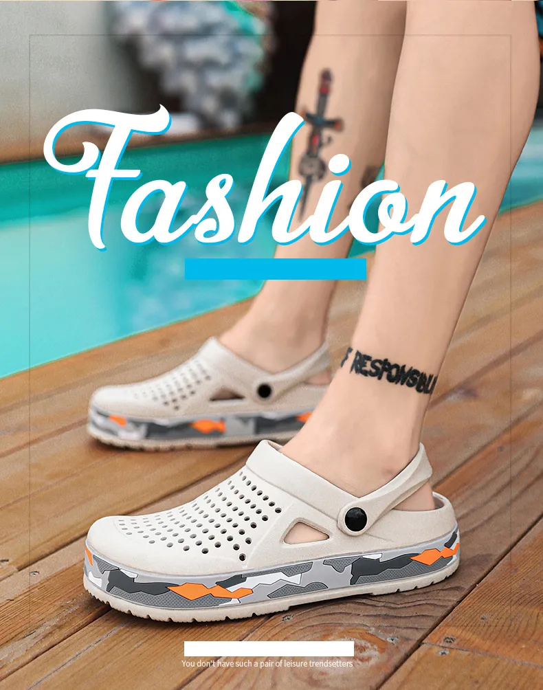 Hot Sale Brand Clogs Men Sandals Casual Shoes EVA Lightweight Sandles Unisex Colorful Shoes for Summer Beach Zapatos Hombre