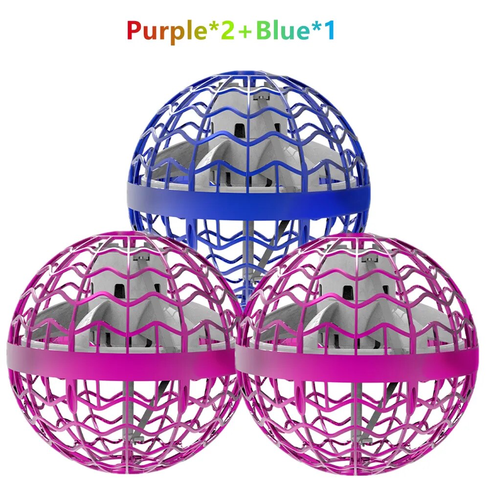 2pcs Purple 1Blue