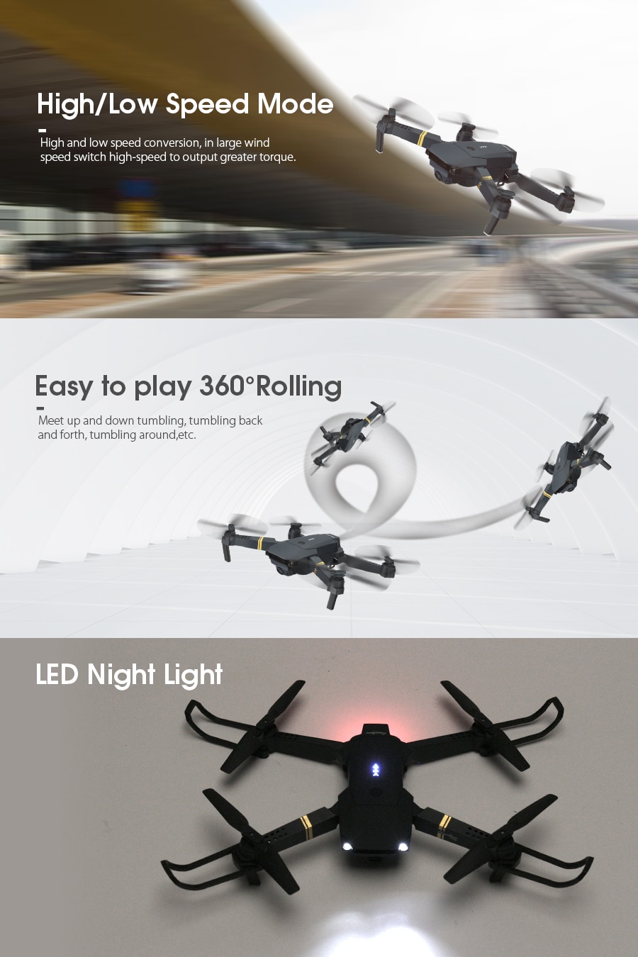 Foldable Design RC Quadcopter with Camera