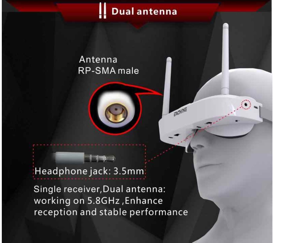 720x540 5.8G 72CH FPV Goggles