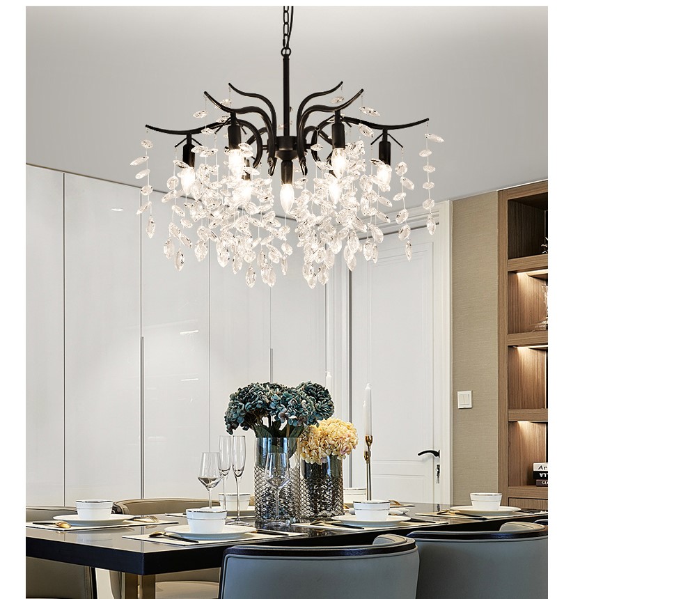 Crystal Charms LED Chandelier Lighting