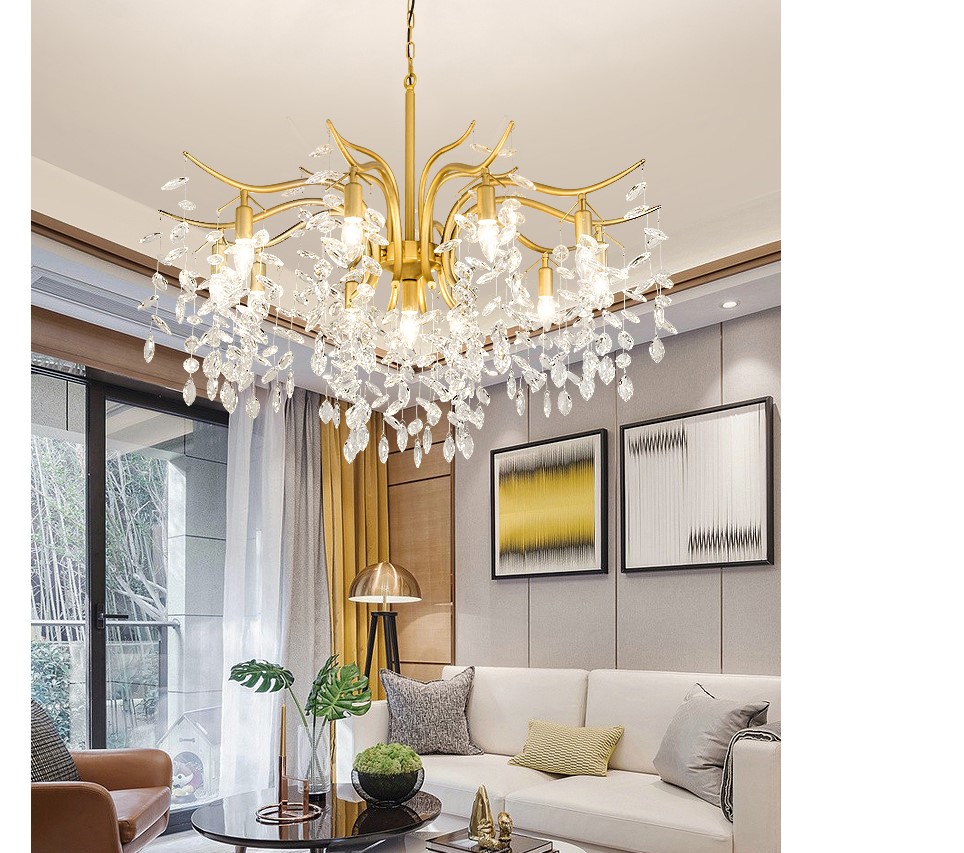 Crystal Charms LED Chandelier Lighting